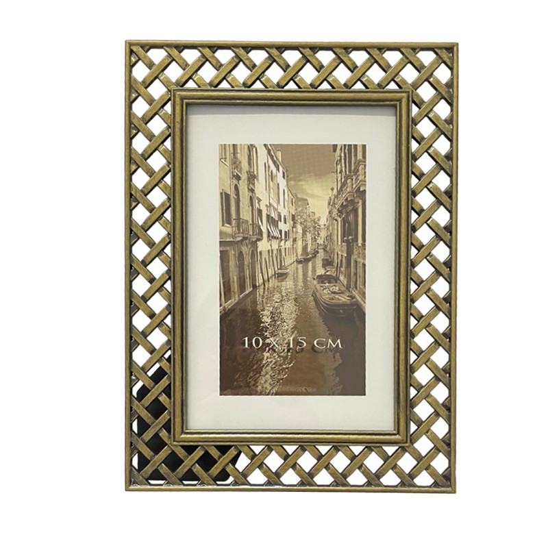Rama foto metalica, Ophelia Vintage, format 10x15, suport sprijin - imagine 4